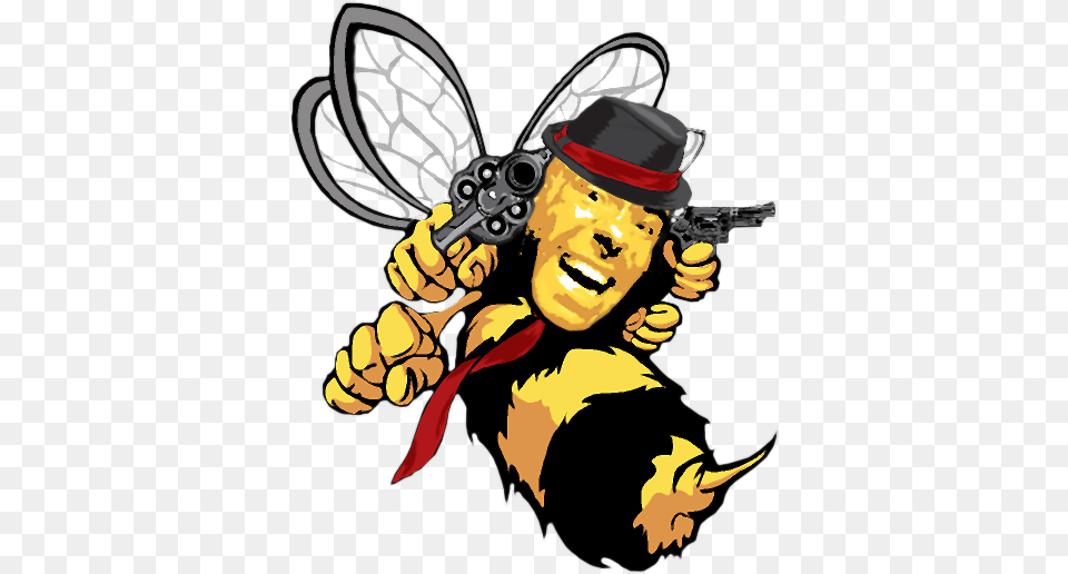 Img Bee Fighting, Animal, Wasp, Person, Invertebrate Png
