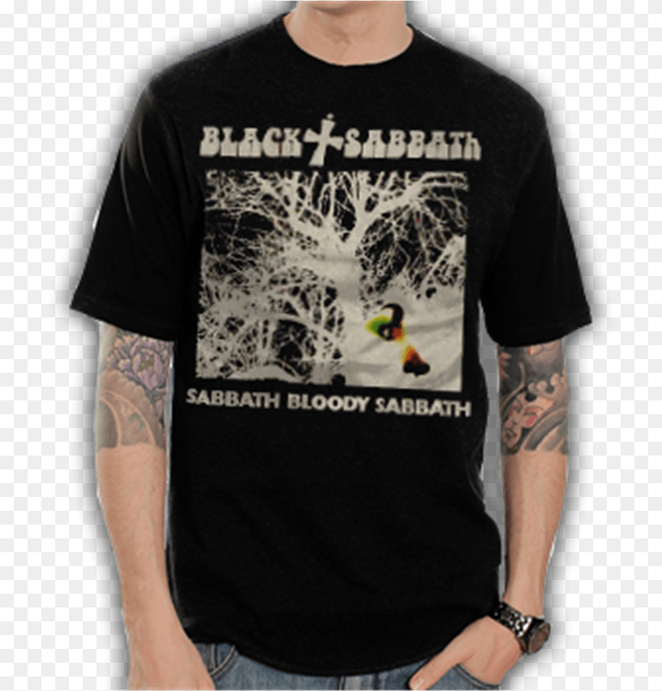 Img Black Sabbath Sabbath Bloody Sabbath T Shirt, Clothing, T-shirt, Adult, Male Free Transparent Png
