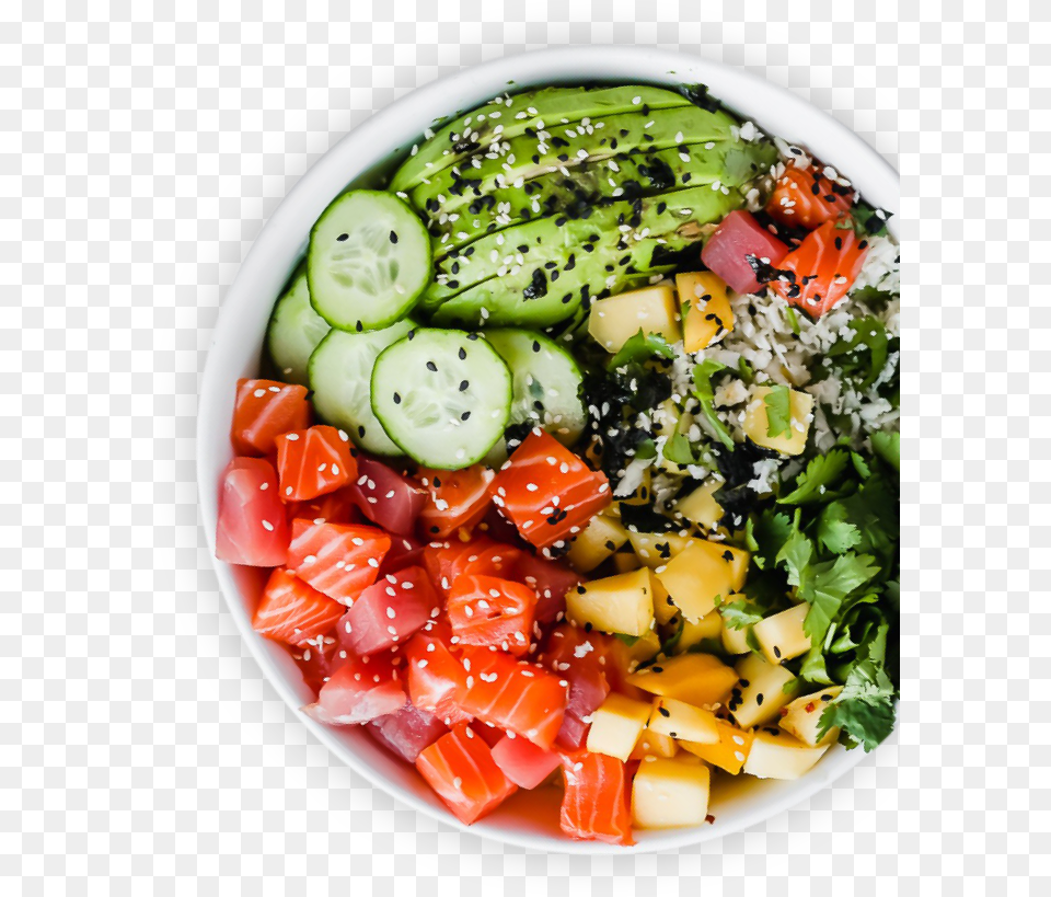 Img Bowl Salad, Food, Food Presentation, Plate, Meal Free Png Download