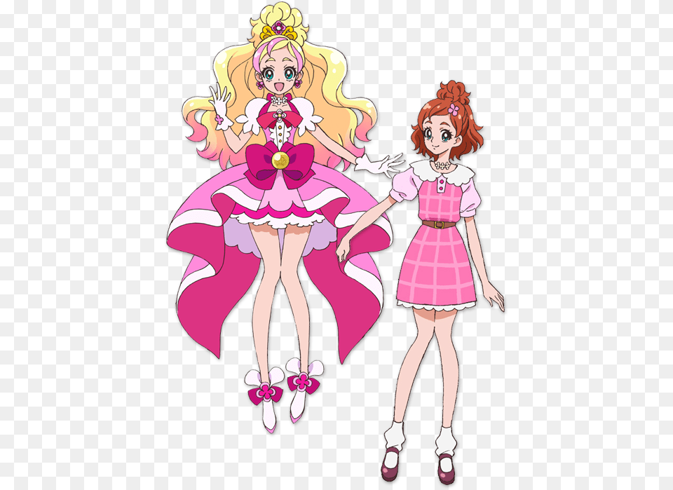 Img Chara01 Go Princess Precure Cure Flora, Book, Publication, Comics, Female Png