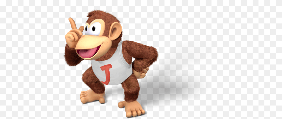 Img Donkey Kong Jr Diddy Kong, Plush, Toy, Teddy Bear Free Transparent Png