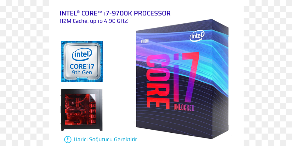 Img Intel Core I7 9700k, Computer Hardware, Electronics, Hardware, Monitor Png