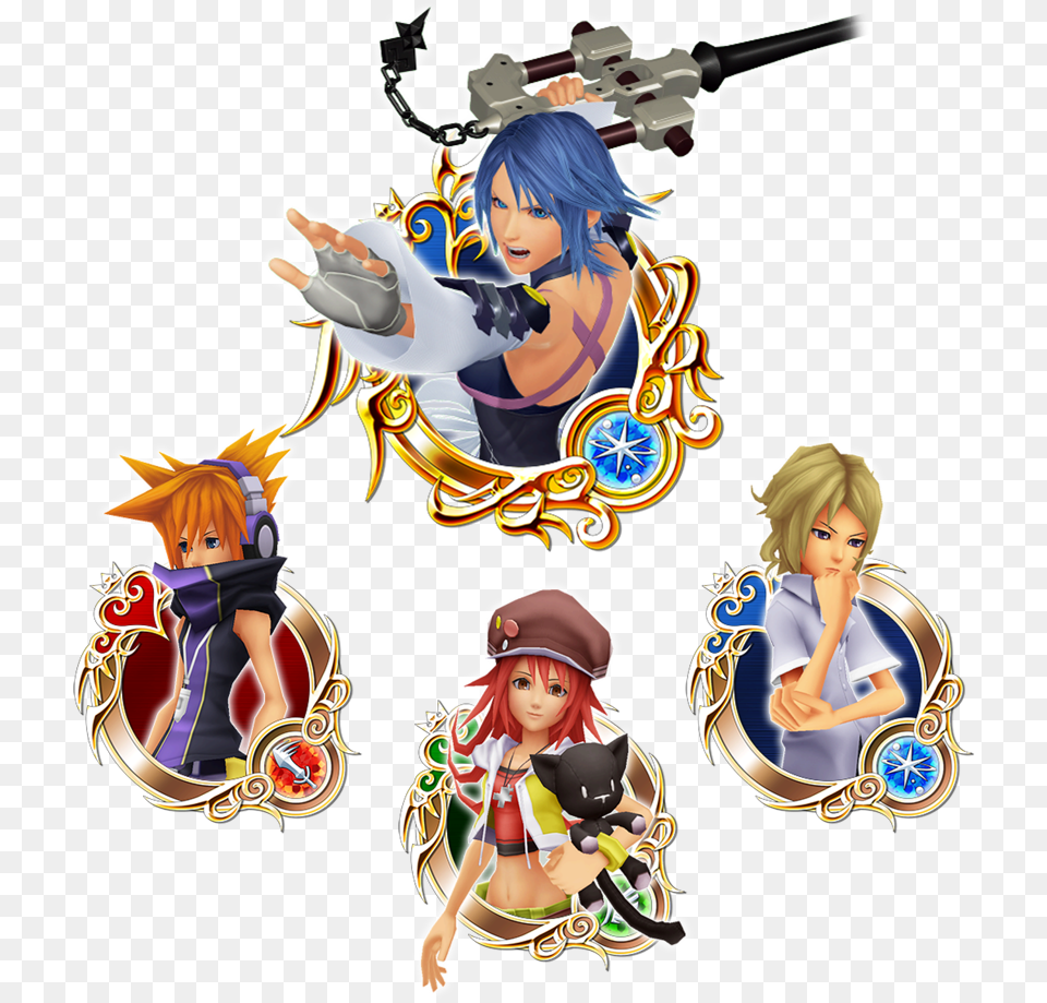 Img Kingdom Hearts Character Medals, Publication, Book, Comics, Adult Free Png Download