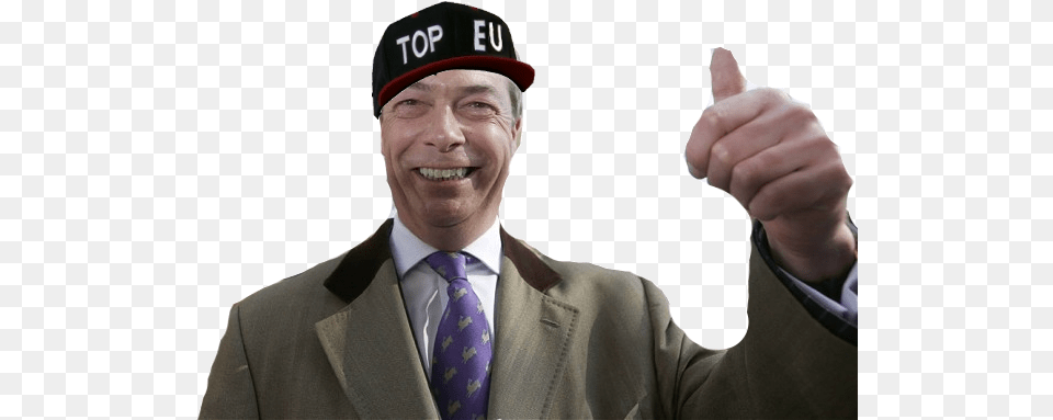 Img Nigel Farage Thumbs Up, Accessories, Person, Hand, Formal Wear Png Image