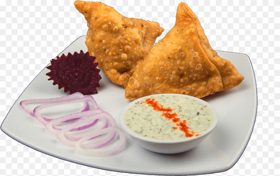 Img Samosa, Food, Food Presentation, Plate, Dip Free Transparent Png