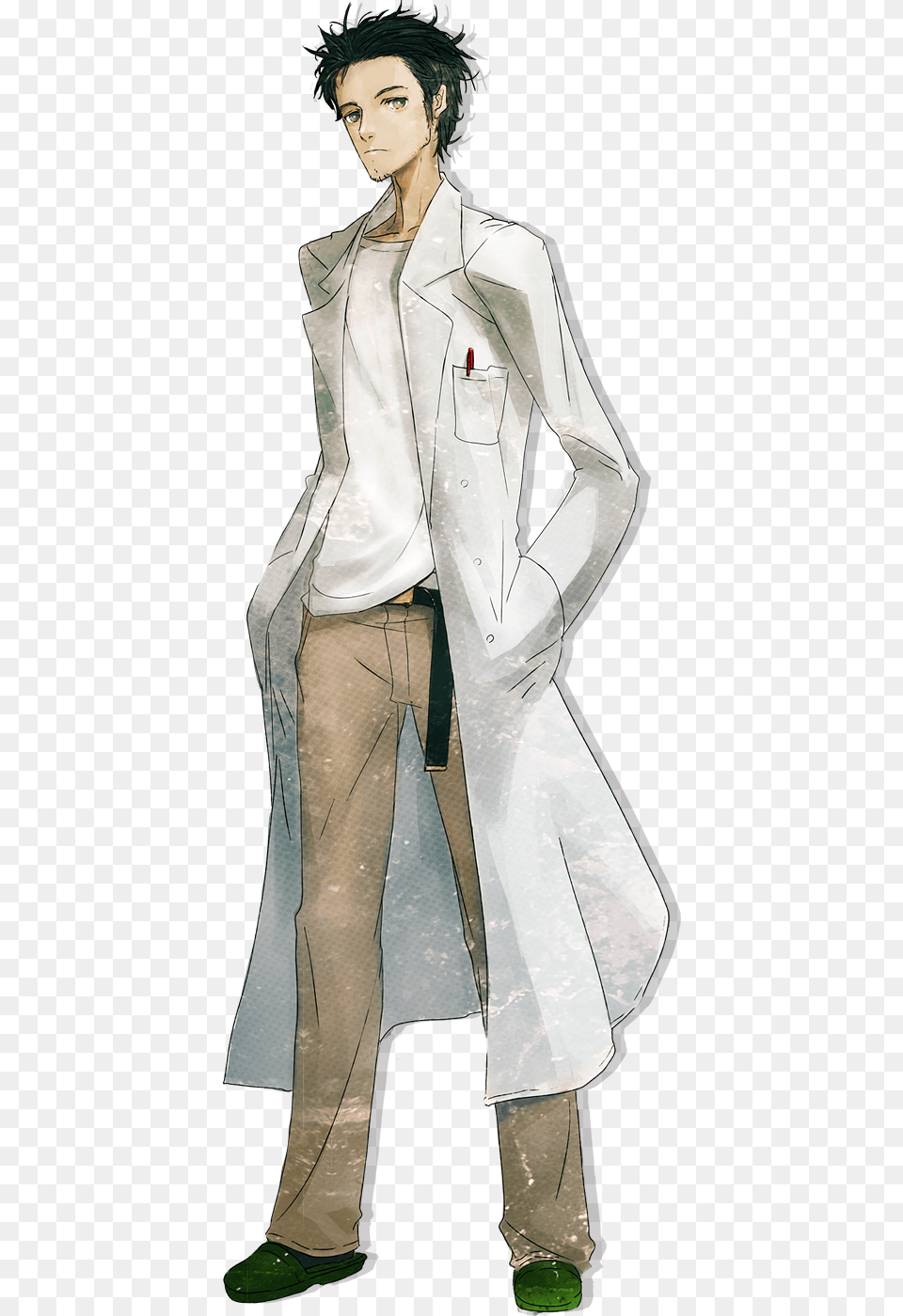 Img Steins Gate Okabe Cosplay, Lab Coat, Clothing, Coat, Person Free Transparent Png