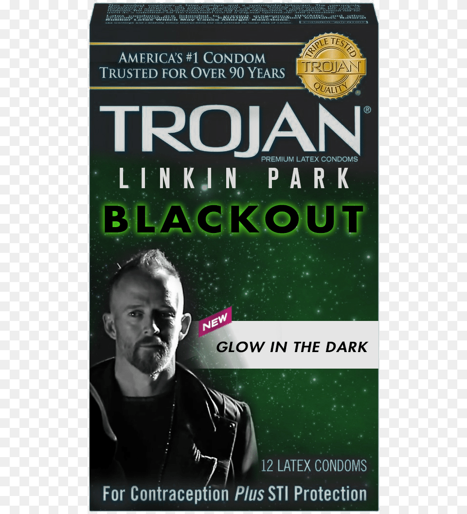 Img Trojan Glow In The Dark Condoms, Adult, Book, Male, Man Png
