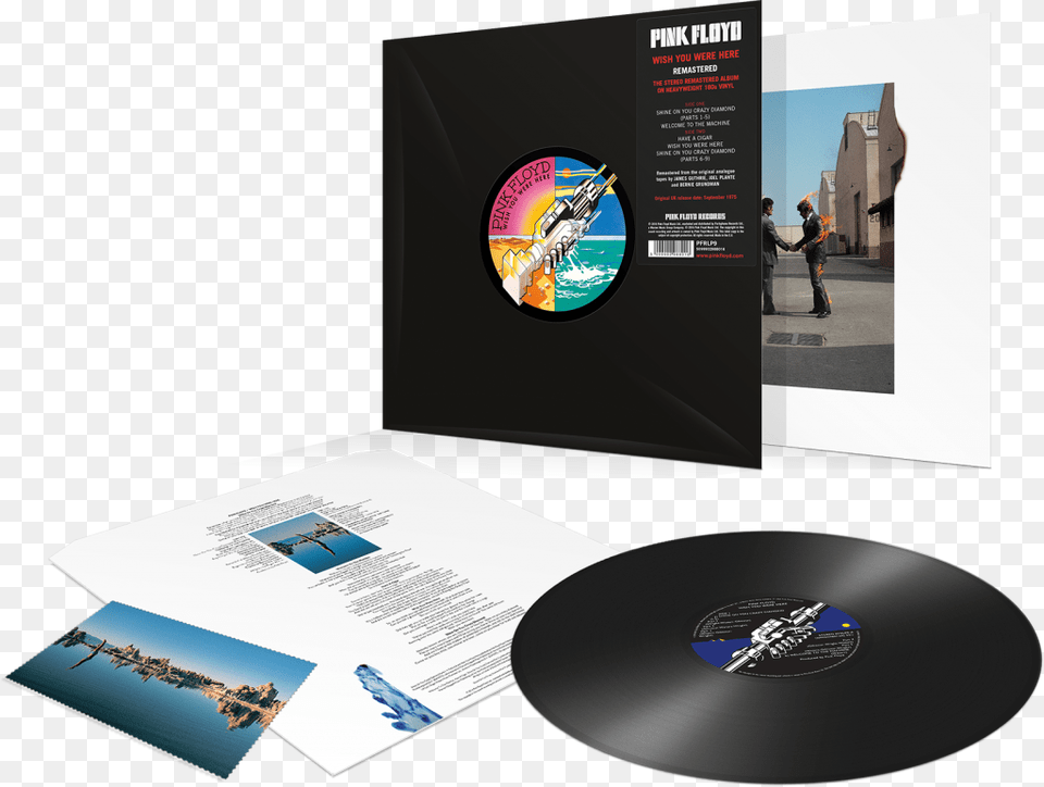 Img Wish You Were Here Album Vinyl, Advertisement, Poster, Disk, Person Free Transparent Png