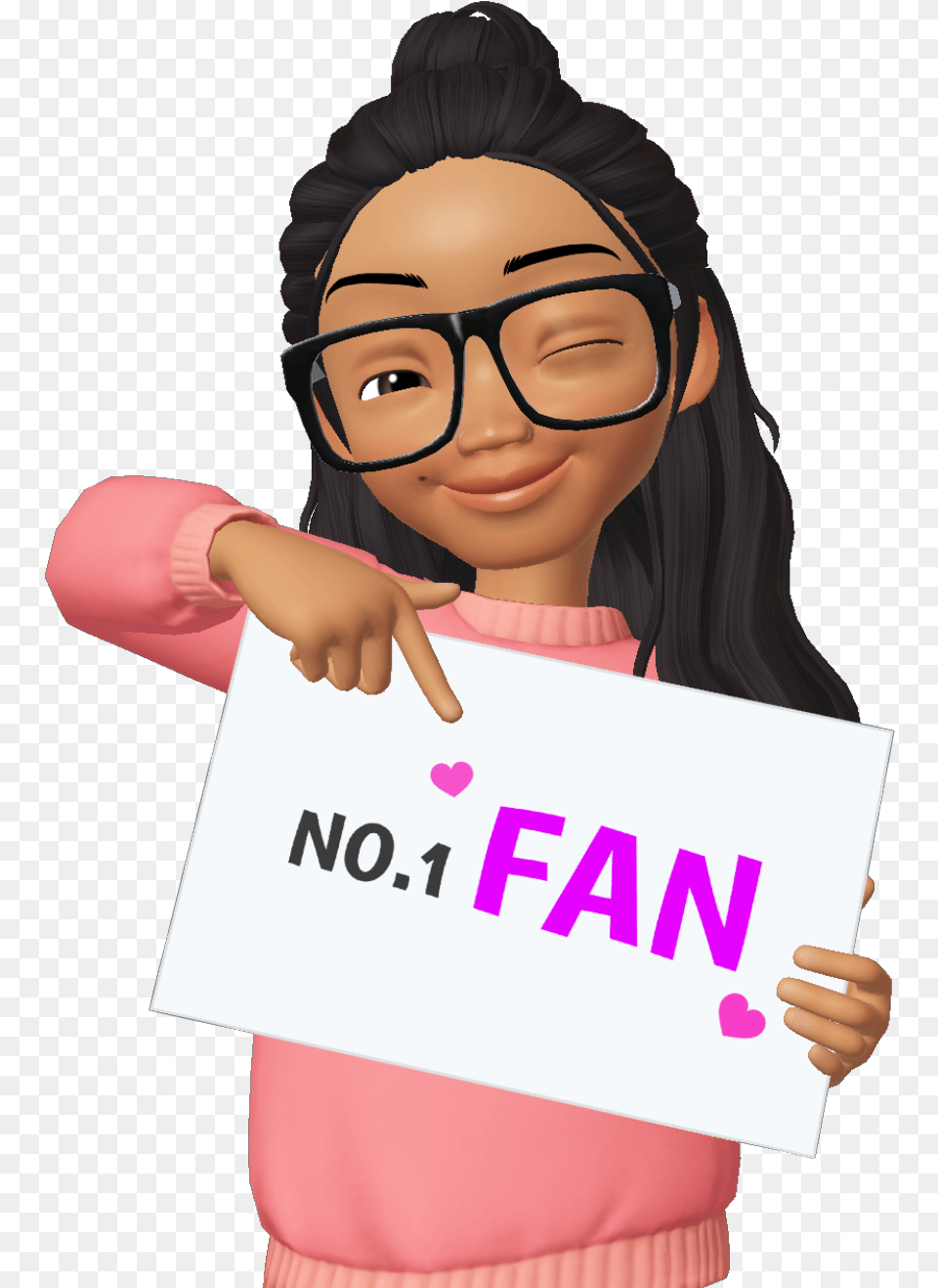 Img Zepeto No 1 Fan, Accessories, Glasses, Finger, Head Png