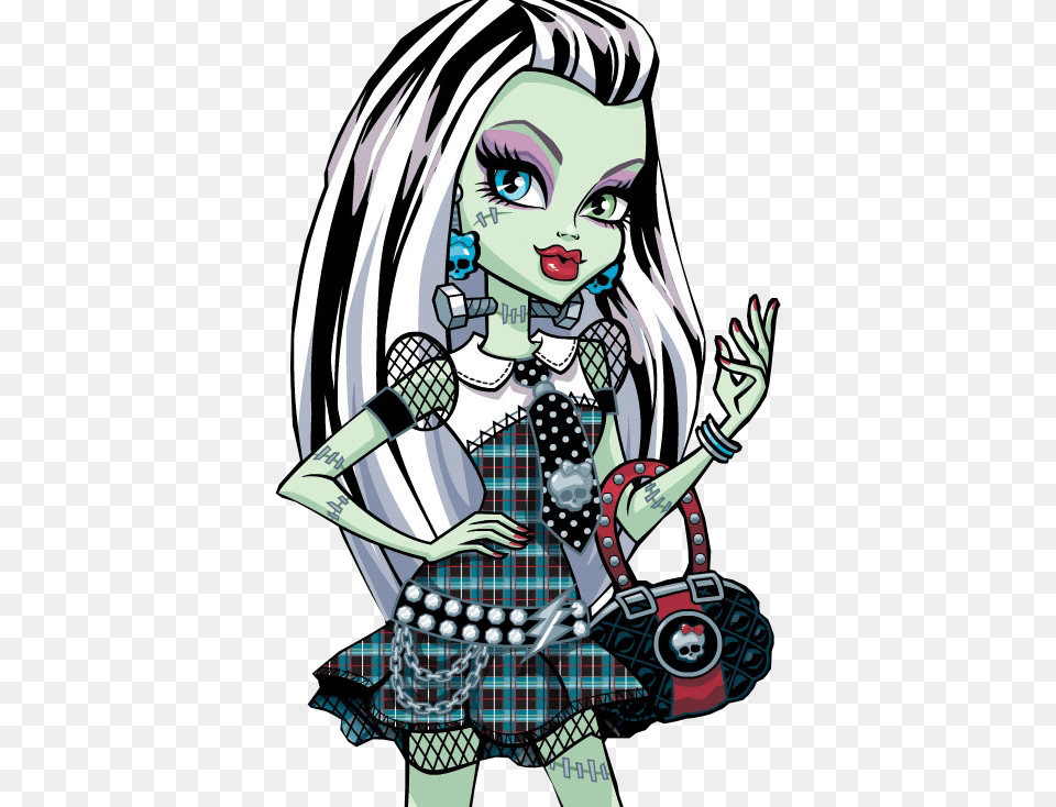 Imgenes De Monster High Con Fondo Transparente Descarga Franky Style Monster High, Book, Comics, Publication, Person Png Image