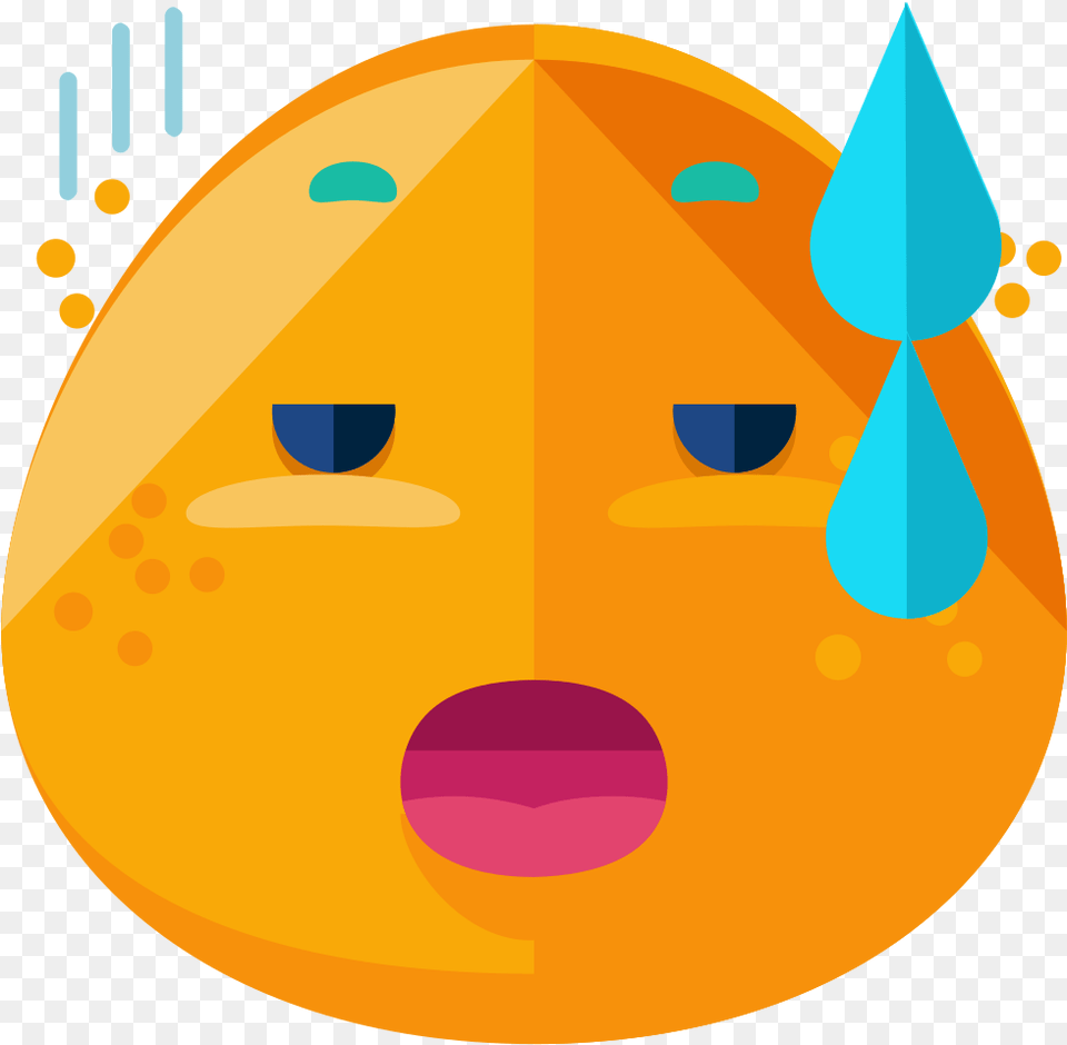 Imgly Sticker Emoticons Tired Circle, Clothing, Hat, Astronomy, Moon Free Transparent Png
