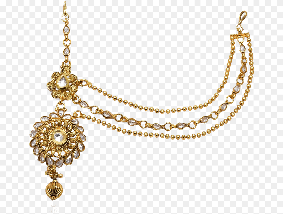 Imitation Maangtikka Necklace, Accessories, Jewelry, Gold, Diamond Png