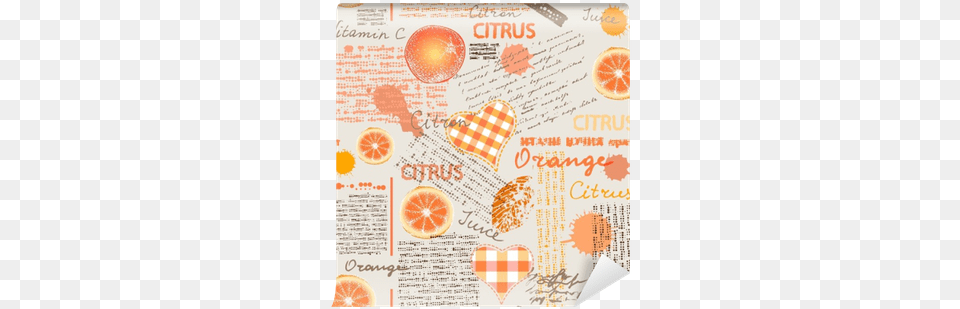 Imitation Of Halftone Newspaper With Citrus And Oranges Citrus Sinensis, Citrus Fruit, Food, Fruit, Grapefruit Png