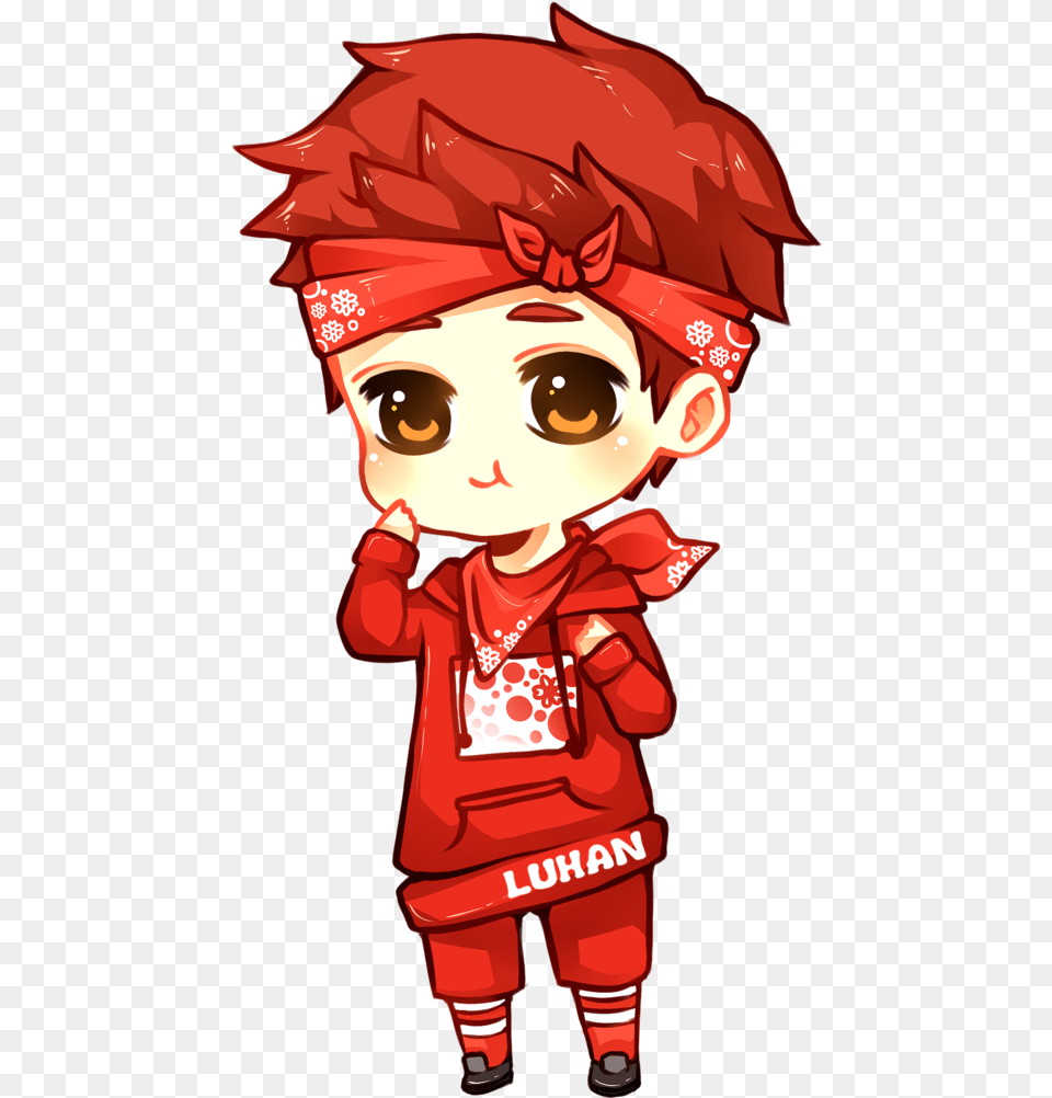 Imma Flood You All With Chibis Of Exo Xd And Yes That Exo Chibi Luhan, Baby, Person, Book, Comics Free Png Download