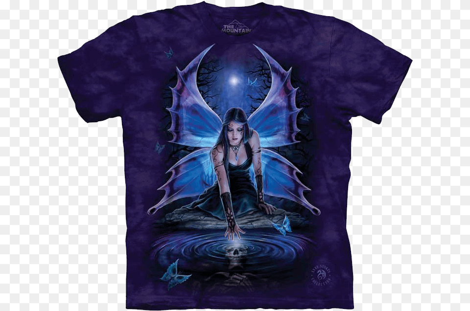 Immortal Flight T Shirt By Anne Stokes Goth Cross Stitch Pattern Free, Clothing, T-shirt, Adult, Female Png