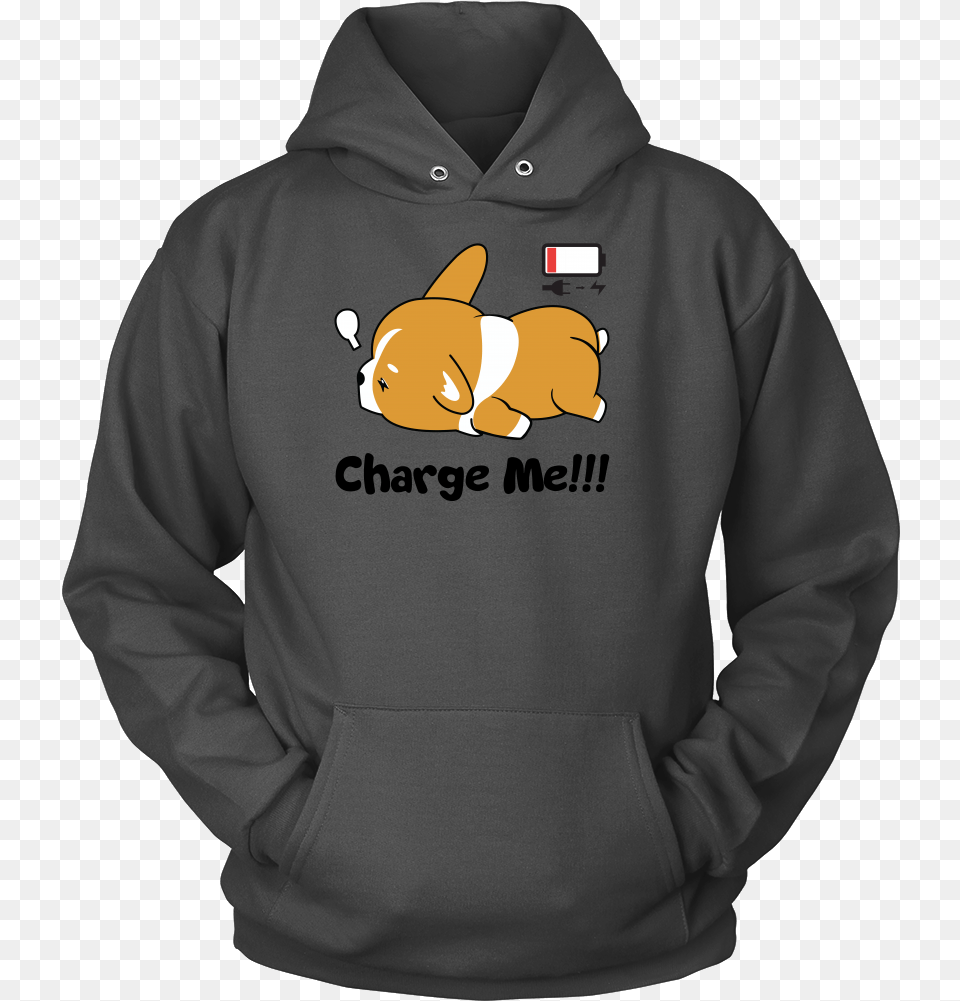 Immortal Unisex Corgi Cute Puppy Low Battery Funny T Shirt, Clothing, Hoodie, Knitwear, Sweater Free Transparent Png