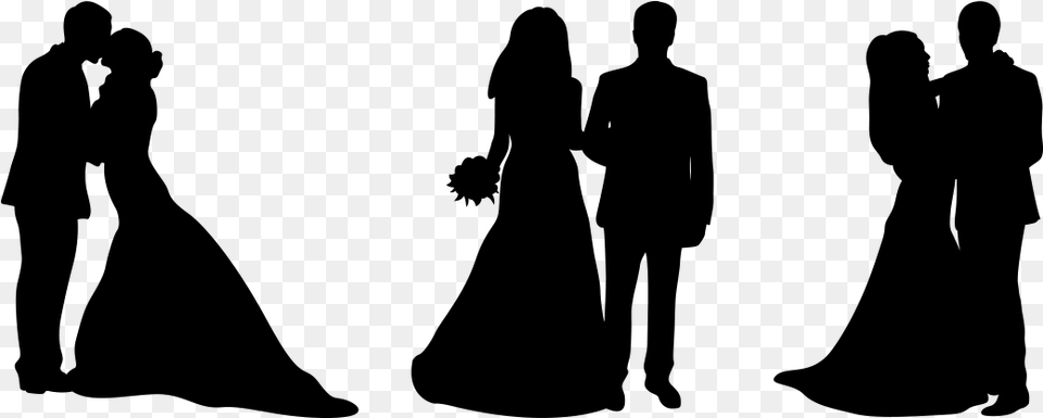 Immortalise Your Love Buythrow Wedding Cake Topper Silhouette Groom And Bride, Gray Free Transparent Png