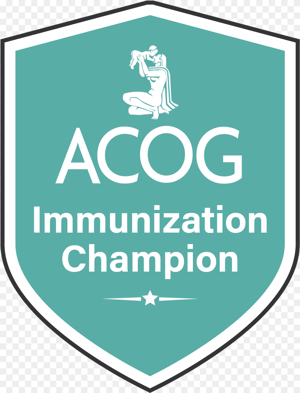 Immunization Champions American Congress Of Obstetricians And Gynecologists, Logo, Person, Badge, Symbol Free Png Download