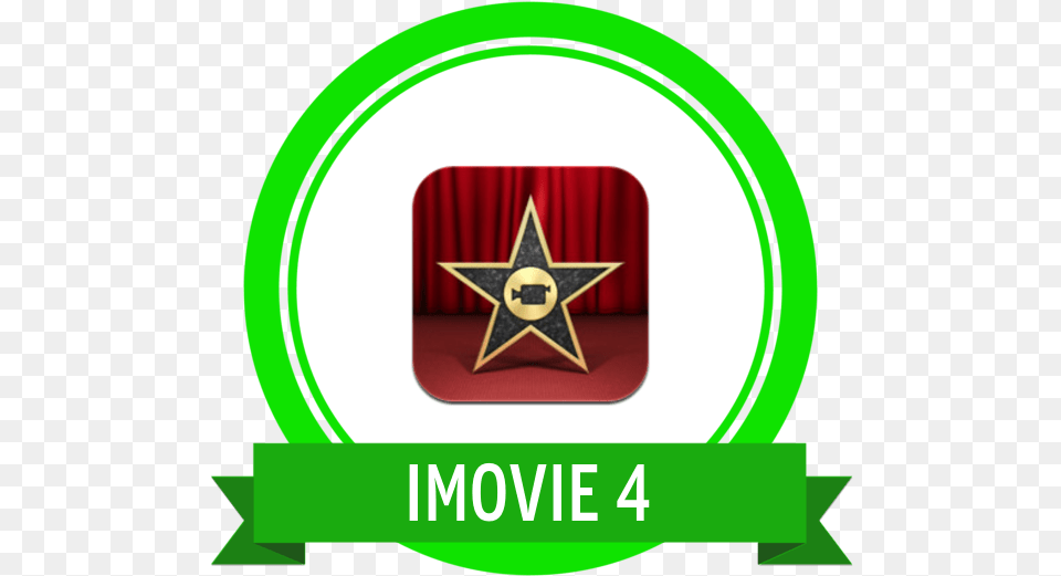 Imovie 4 Credly Ios 6 Imovie Icon, Star Symbol, Symbol, Logo Png Image