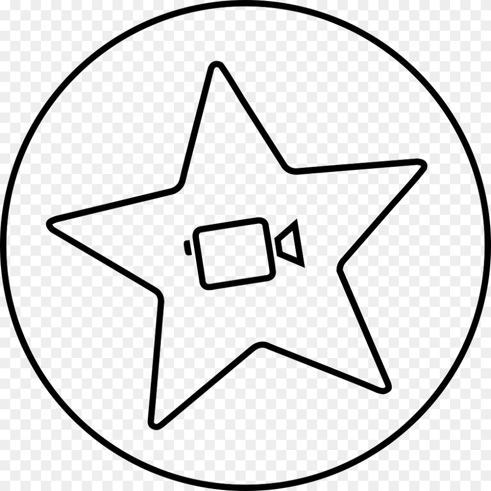 Imovie Logo Icon, Star Symbol, Symbol Free Png