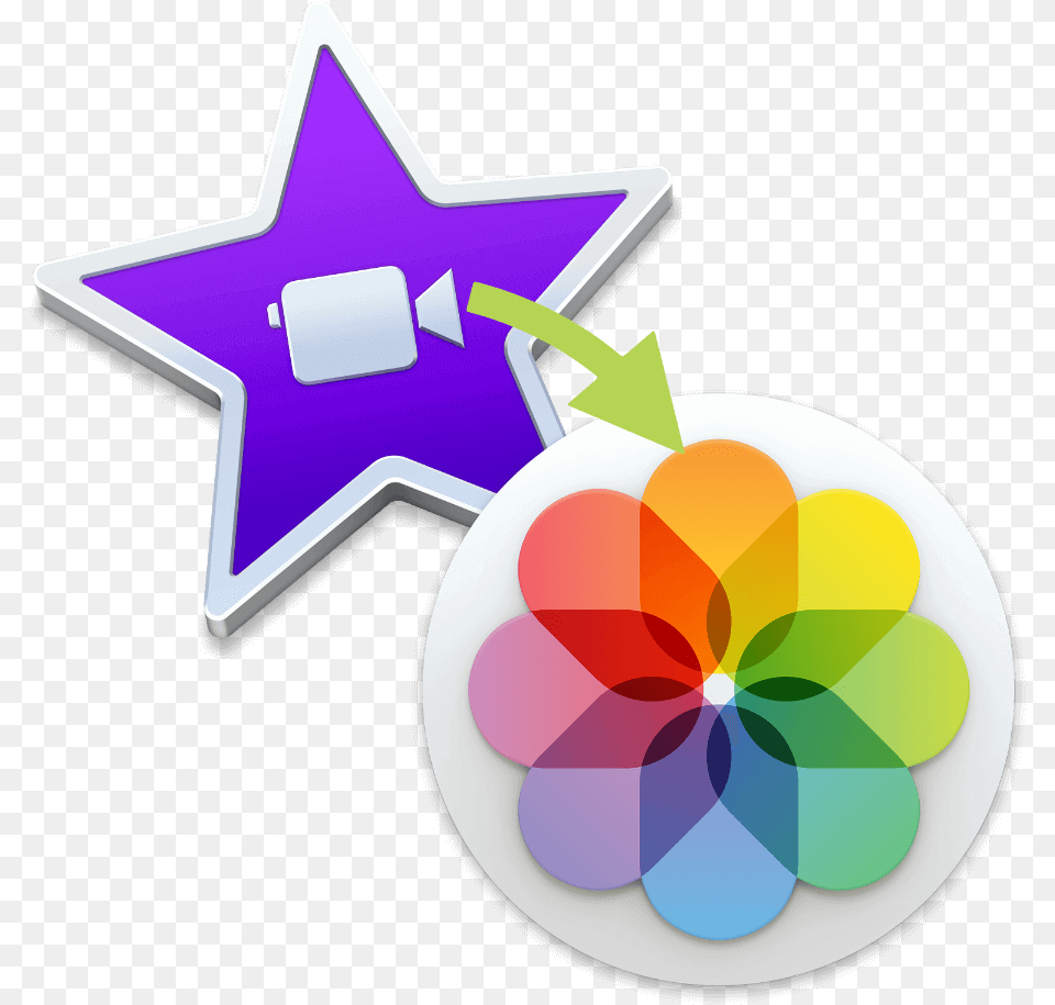 Imovie Theater Verdwijnt Wat Nu Iphoto Mac, Star Symbol, Symbol Free Transparent Png