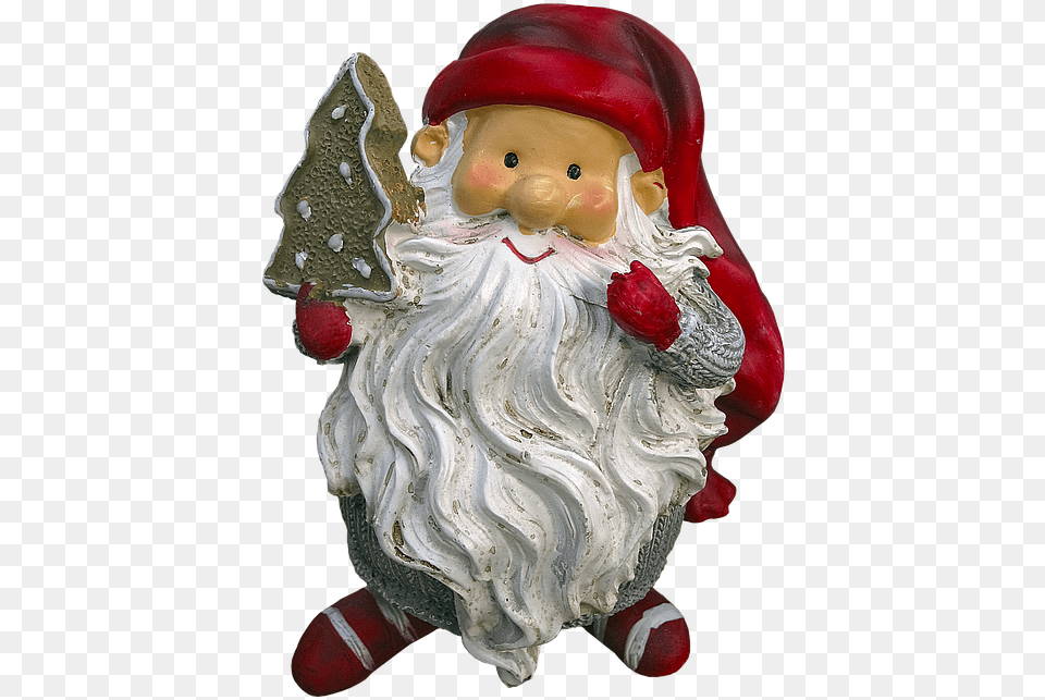 Imp Christmas Elves Santa Claus Ceramic Figure Santa Claus, Figurine, Baby, Person, Accessories Free Png Download