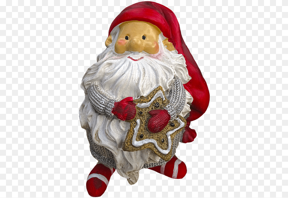 Imp Christmas Elves Santa Claus Ceramic Figure Swedish Christmas Gnome Figurine, Baby, Person, Toy Free Transparent Png