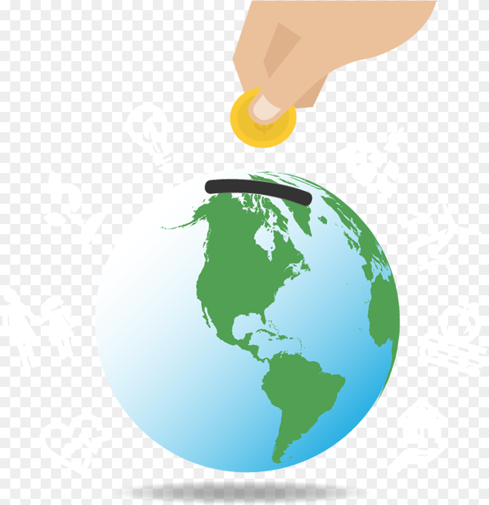Impact Investing With Deetken Impact Globe Black And White Us, Astronomy, Outer Space, Planet, Person Free Transparent Png