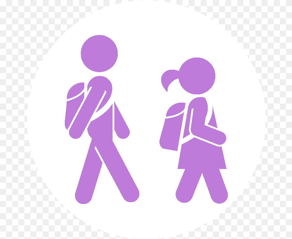 Impacting The Youth Icon, Person, Walking, Sign, Symbol Free Png Download