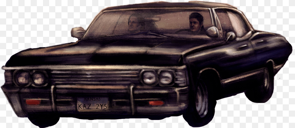 Impala Dean Sam Winchester Supernatural Spn Akf Supernatural Wallpaper For Phone, Sports Car, Car, Coupe, Transportation Png Image
