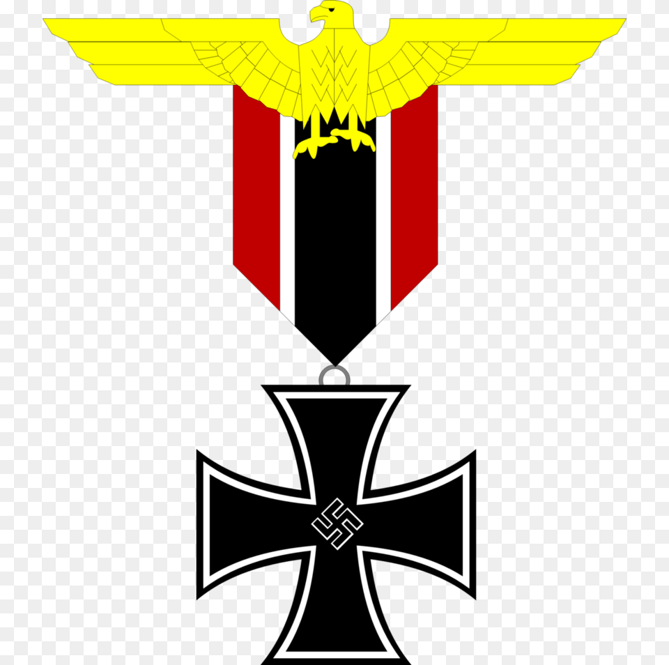 Imperial Eagle White Supremacist Cross Tattoo, Emblem, Symbol Png