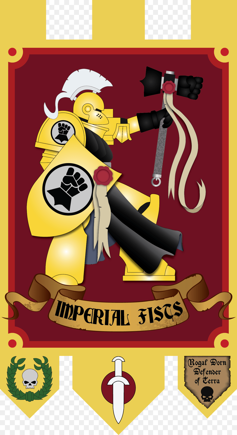 Imperial Fists Knight Imperial Fists Banner, Advertisement, Poster Free Png
