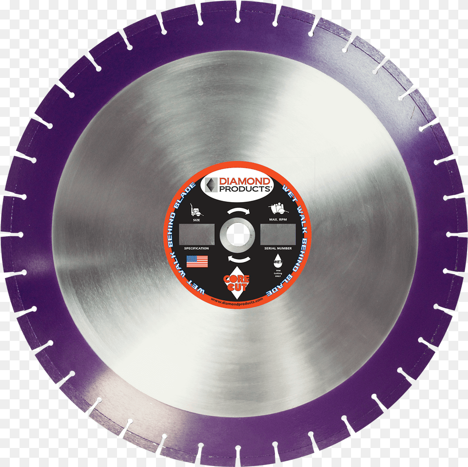 Imperial Purple Cured Concrete Diamond Blade Granite Cutting Blade, Electronics, Hardware, Disk, Computer Hardware Free Png