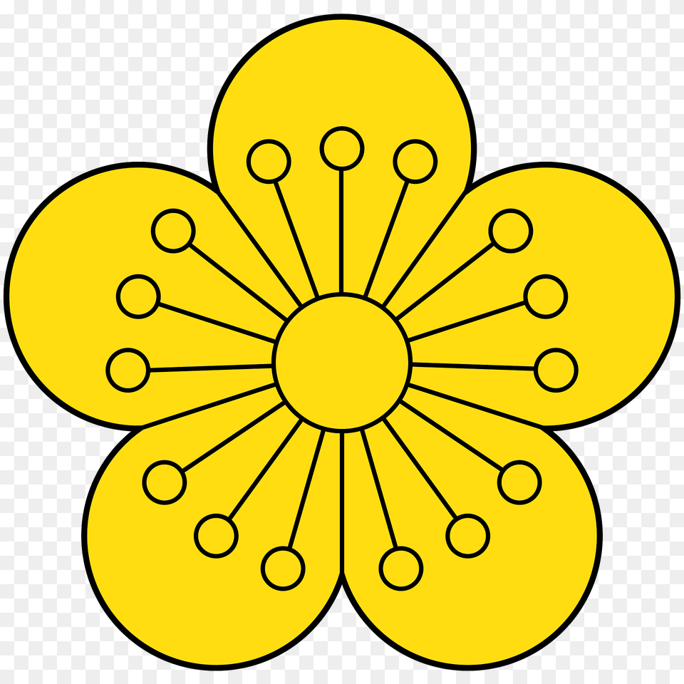 Imperial Seal Of The Korean Empire Clipart, Anther, Flower, Plant, Daisy Free Png