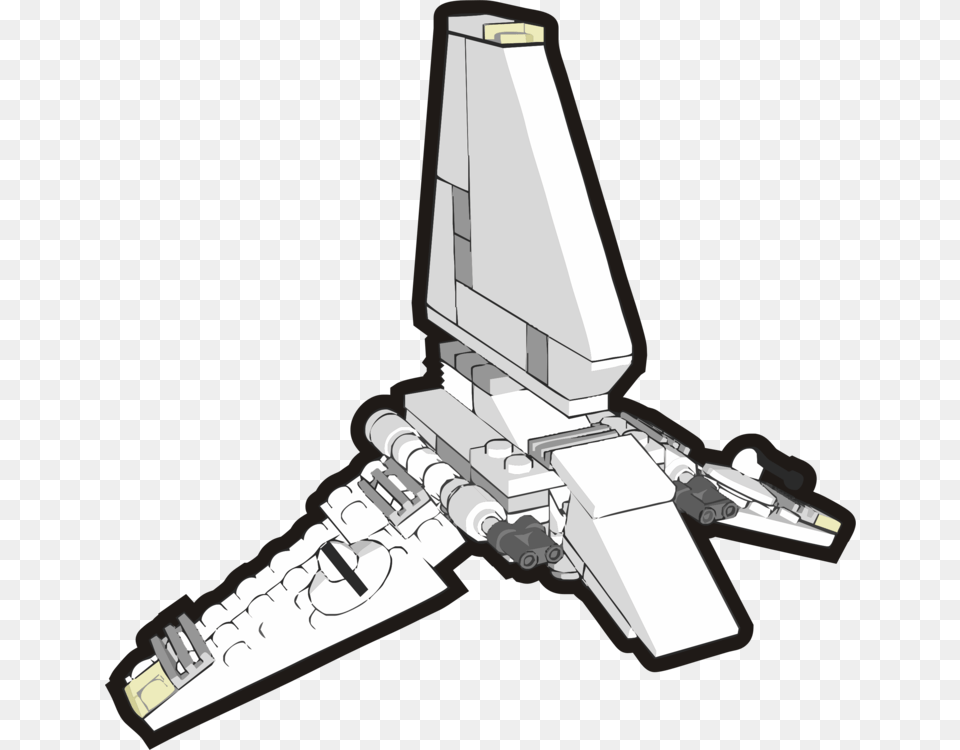 Imperial Shuttle Drawing Computer Icons Line Art Star Wars Aircraft, Spaceship, Transportation, Vehicle Free Transparent Png