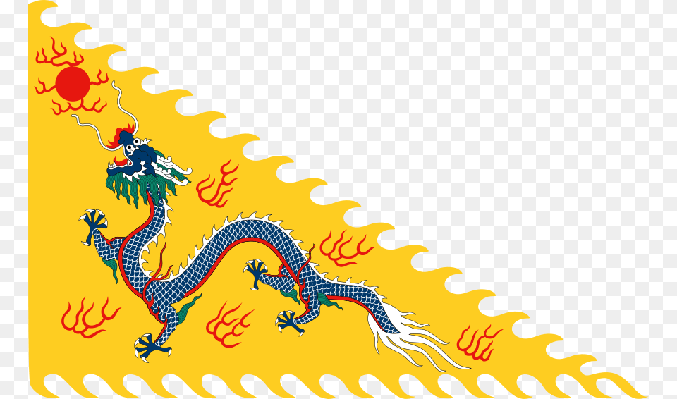 Imperial Standard Of The Qing Emperor Qing Flag, Pattern, Dragon Free Transparent Png