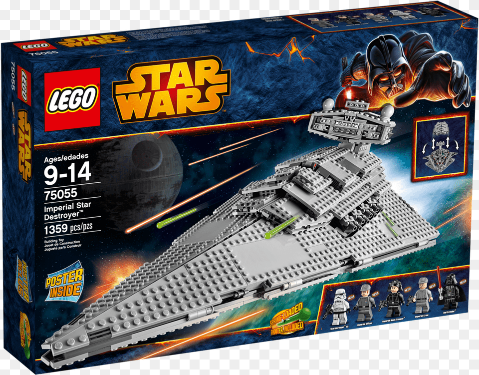 Imperial Star Destroyer Lego Star Wars Darth Vader Ship, Person, Adult, Male, Man Free Png Download