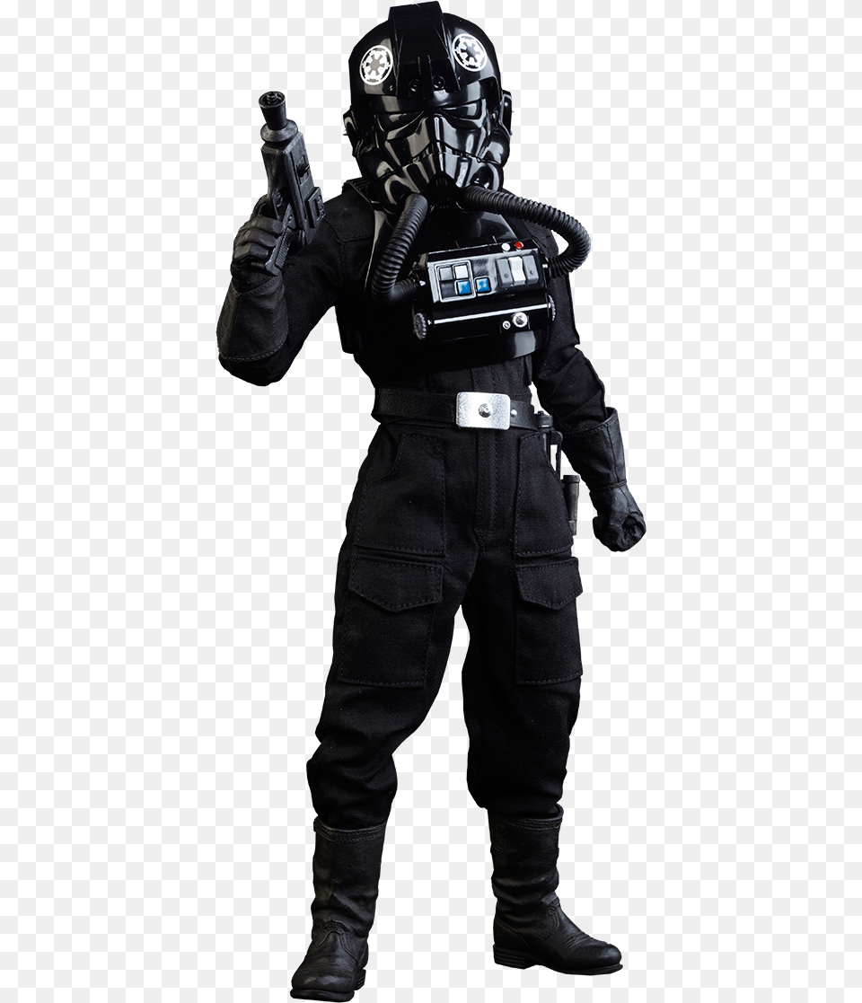 Imperial Tie Fighter Pilot Uniform This Is Tie Fighter Pilot Battlefront, Helmet, Person, Man, Male Free Transparent Png