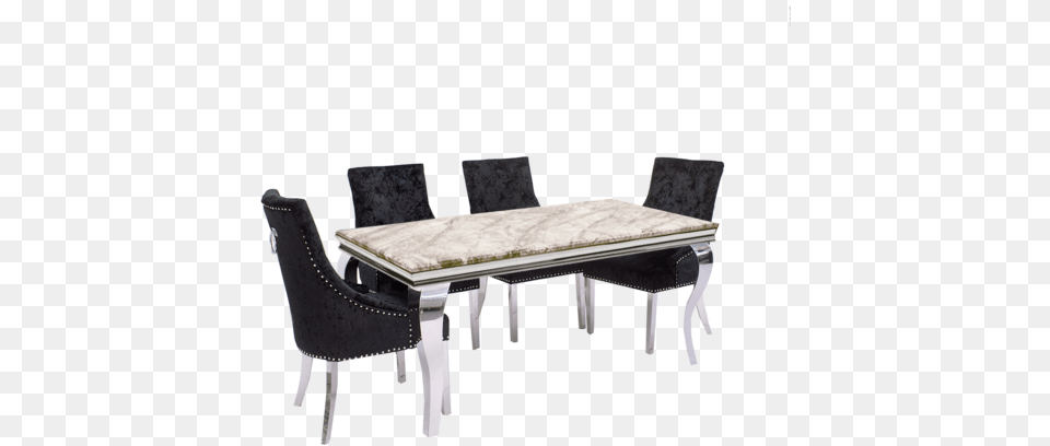 Imperial U2013 White Smoke Marble Dining Table And 4 Ring Architecture, Room, Indoors, Furniture Free Transparent Png