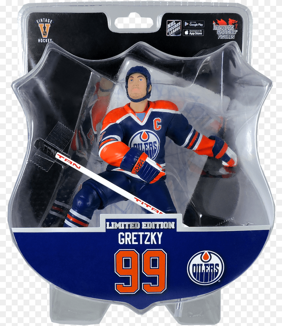 Import Dragon Nhl Wayne Gretzky Edmonton Oilers Alumni Edmonton Oilers, Person, Helmet, Clothing, Glove Free Png Download