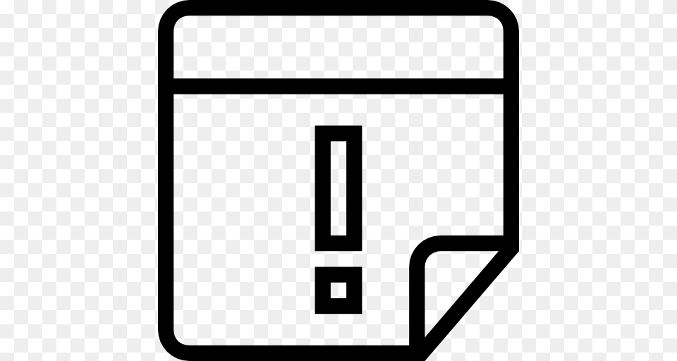 Important Note Square Symbol Outline, Text Free Png Download