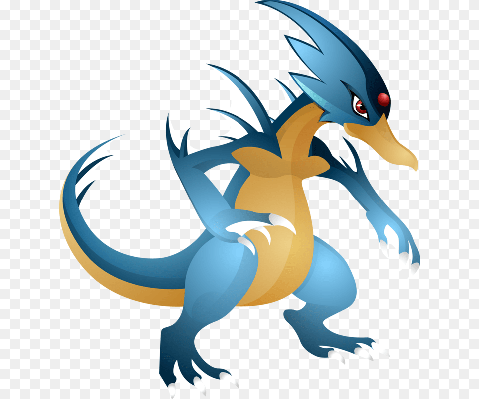 Important Notice Pokemon Mega Golduck Is A Fictional Pokmon, Dragon, Animal, Bird, Cormorant Free Png Download