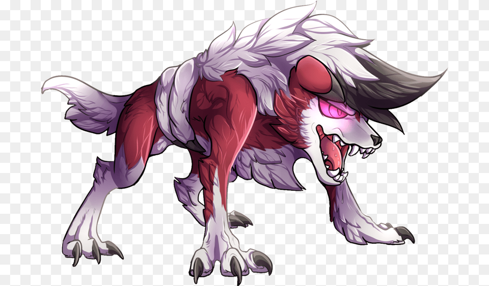 Important Notice Pokemon Mega Lycanroc Night Is A Fictional Mega Lycanroc Midnight Form, Person, Book, Comics, Publication Png Image