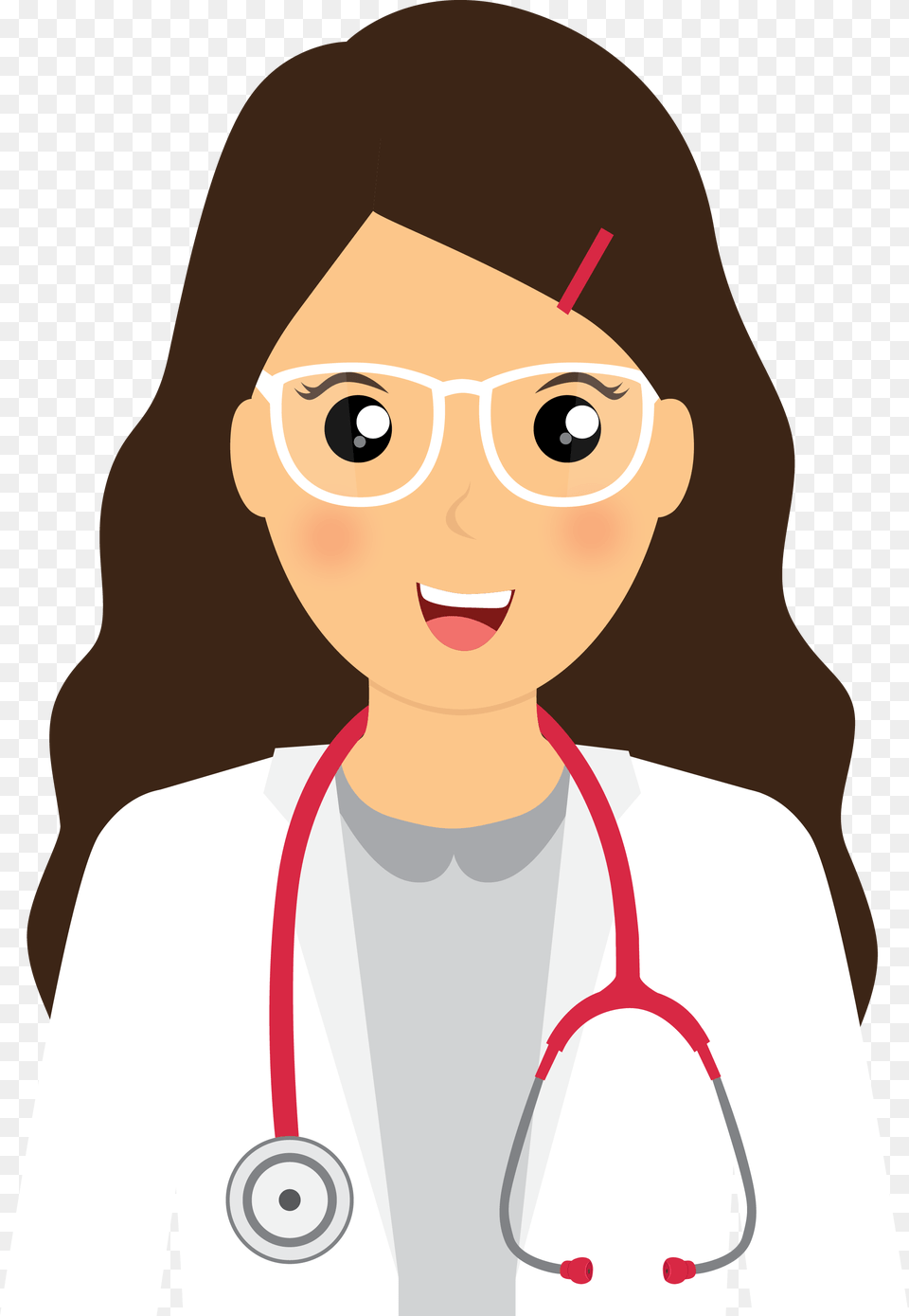 Important To Discuss This Surgery Carefully With Female Doctor Cartoon, Woman, Person, Adult, Glasses Free Png