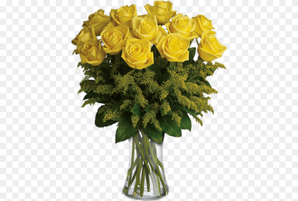 Imported Yellow Maverick Flowers Birthday Flowers Yellow, Rose, Plant, Flower, Flower Arrangement Free Png Download