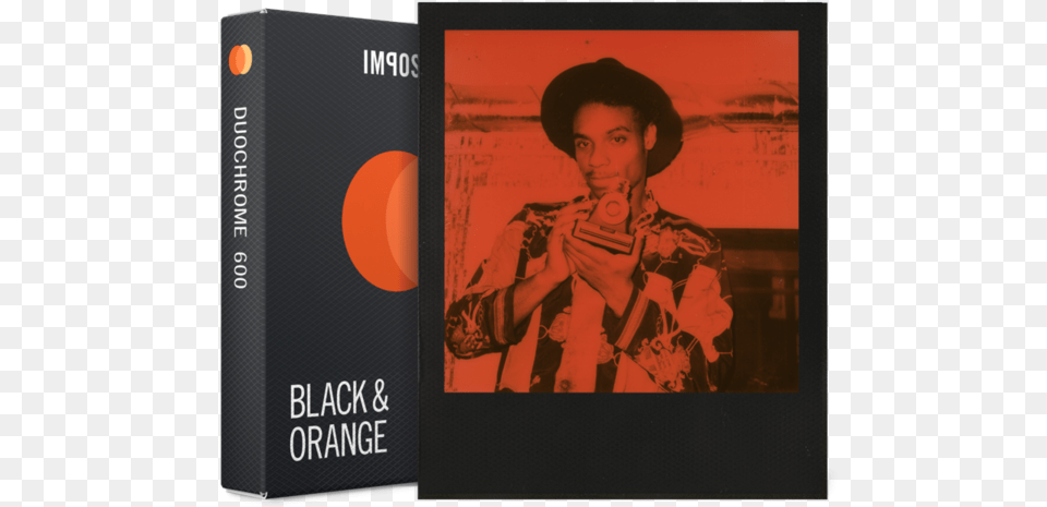 Impossible Duochrome Orange Impossible Duochrome Black Amp Orange Polaroid, Book, Publication, Person, Face Free Transparent Png