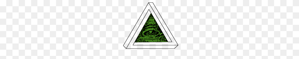 Impossible Illuminati, Triangle, Green Free Png