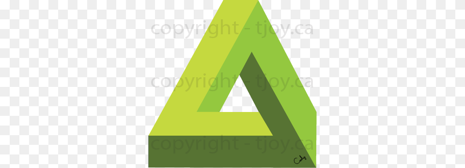 Impossible Triangle Lime Cmyk For Print Free Png
