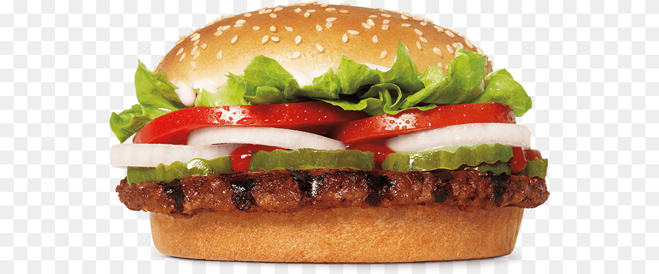 Impossible Whopper Burger King, Food Png Image