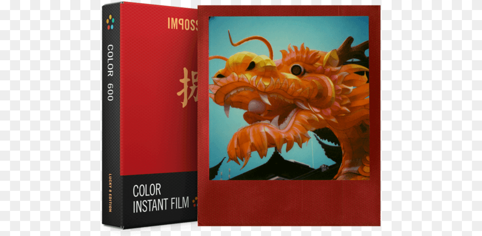 Impossible600 Lucky 8 Polaroid 600 Red Film, Book, Publication, Animal, Dinosaur Free Transparent Png